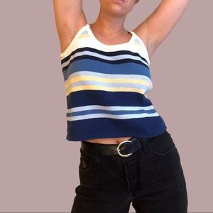 Striped Vintage Cotton Top Sz SM